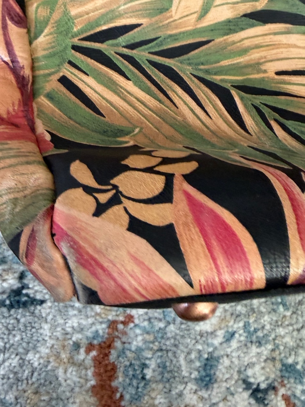 Patricia Nash Poppy Tropical Floral Tote in Black & Multicolor Leather - Picture 9 of 12